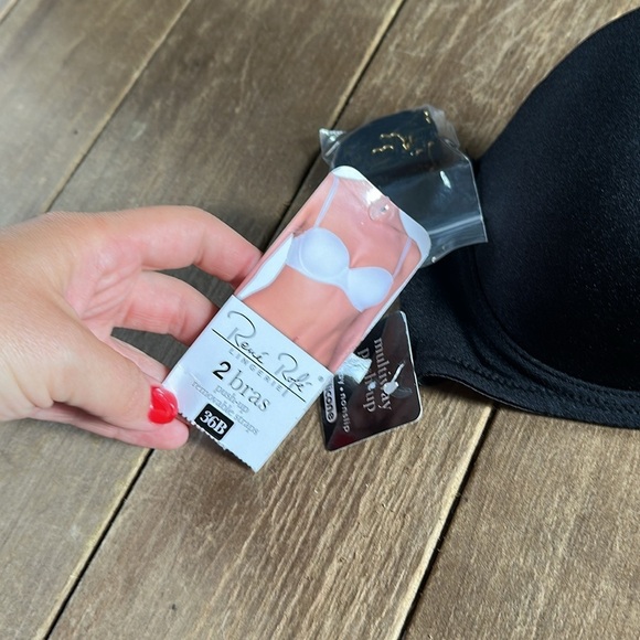 NWT Rene Rofe Black Strapless Bra size 36B - Picture 3 of 5